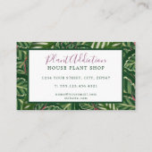 Plante de la Jungle carte de visite (Dos)
