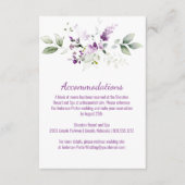 Plante de lavande violet et carte de boîtier viole (Devant)