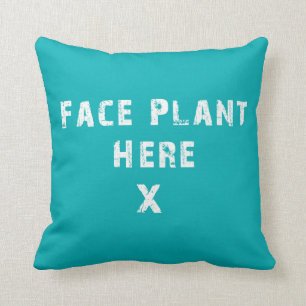 Plante de visage ici Coussin