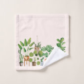 Plante d'intérieur Aquarelle (Gant de toilette)