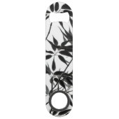 Plante en bambou noir et blanc (Dos)
