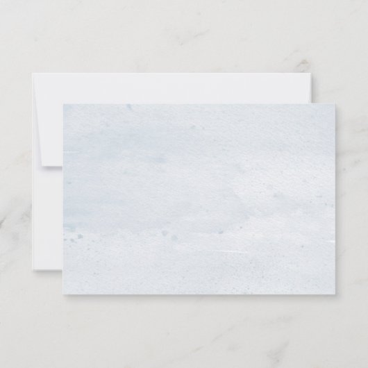 Plante en coton aquarelle | Mariage RSVP (Dos)