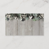 plante en coton carte de visite bois de grange (Dos)