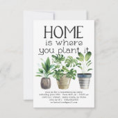 Plante en pot | Invitation à une fête de pendaison (Devant)