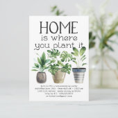 Plante en pot | Invitation à une fête de pendaison (Debout devant)