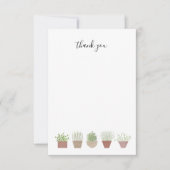 Plante en pots merci note (Devant)