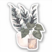 Plante en pots - Sticker Green Home (Devant)