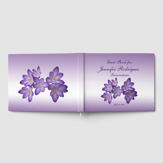 Plante Florale Fleur Crocus Quinceañera Livre d'or (Complet)