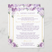 Plante Florale Quinceañera Budget Menu Convivial (Devant / Derrière)