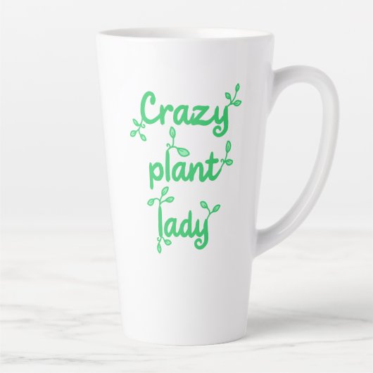 Plante folle Lady Latte Mug (Droite)