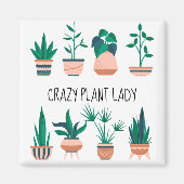 Plante fou Lady Refrigerator Magnet (Devant)