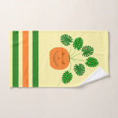 Plante Halloween Monstera en Citrouille (Serviette à main)