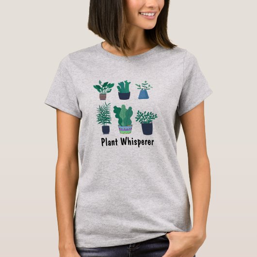 Plante Hipster Whisperer Floral Tee T-shirt design (Devant)