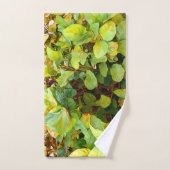Plante jaune verdoyant peint (Serviette à main)