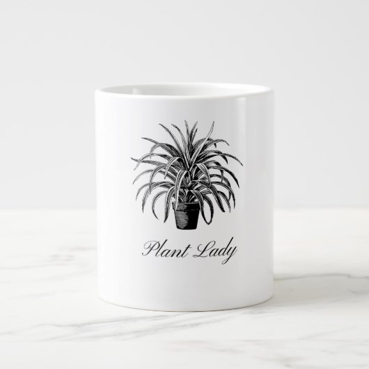 Plante Lady Black and White Specialty Mug (Devant)