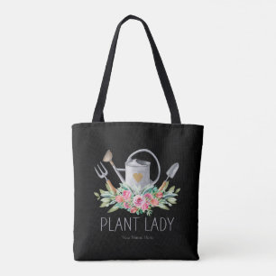 Plante Lady Boho Watercolor Gardener Humour Sac fo