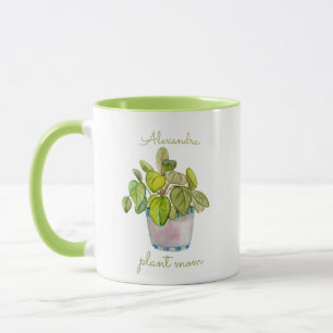 Plante Maman Aquarelle Pointe Ménophile Mug
