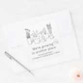 Plante moderne | Sticker Faire-part mobile (Enveloppe)