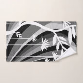 Plante noir et blanc (Serviette à main)