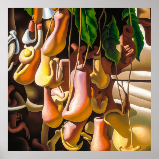 Plante Pitcher - Impression d'art en toile (Devant)
