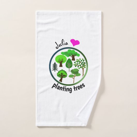 Plante plus d'arbres sur terre (Serviette à main)