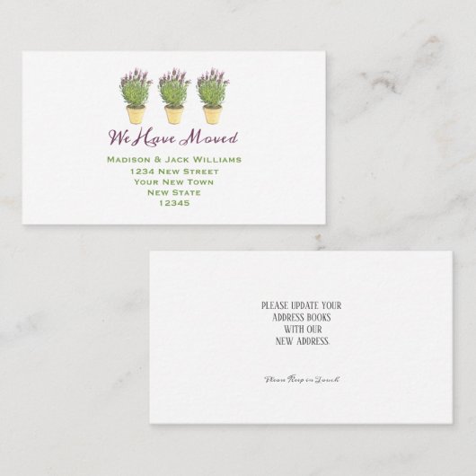 Plante Pot | Déplacement de cartes d'insertion de (Devant / Derrière)