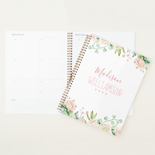 Plante rose et verte peinte (Devant avec enveloppe)