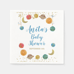 Planten Baby shower Glitter Glitter Servet