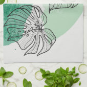 Planten bladeren theedoek (Gevouwen)