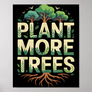 Planten bomen boom omhelzer aarde dag boomfeestdag poster