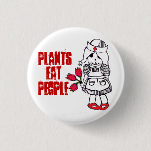 Planten Eat People Button2 Ronde Button 3,2 Cm