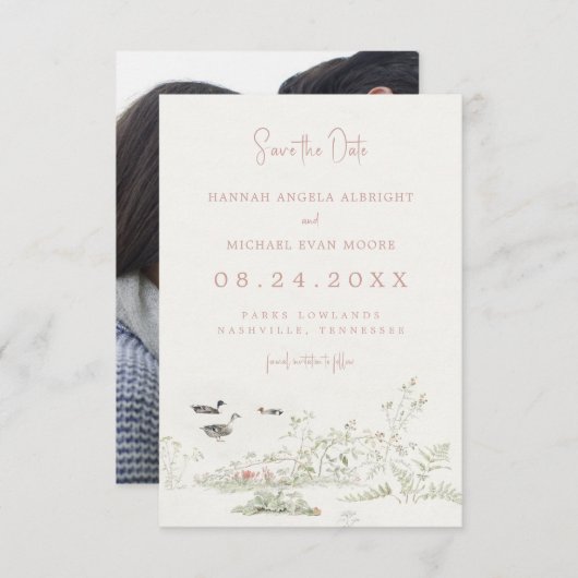 Planten en Eenden Save the Date (Voorkant / Achterkant)