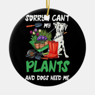 Planten en Hondenliefhebber Gardener Funny Gardeni Keramisch Ornament