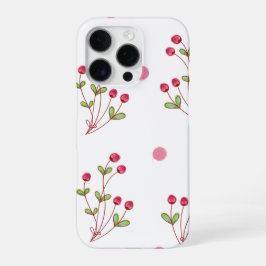 Planten en Stippen naadloos patroon iPhone 16 Pro Hoesje