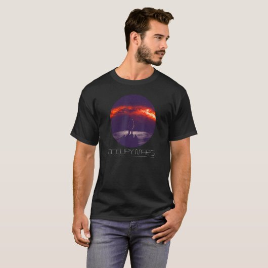 Planten en zonnesysteemruimte bezetten Mars Scienc T-shirt (Voorkant volledig)
