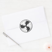 planten [Familiemensen] Ronde Sticker (Envelop)