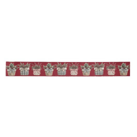 Planten in Buffalo Plaid Containers Lint (Voorkant)