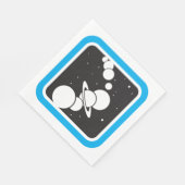 Planten in de ruimte servet (Hoek)