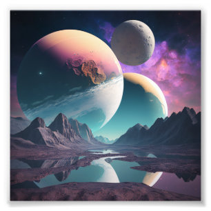 Planten in een onbekende ruimte voor fotoafdrukken foto afdruk