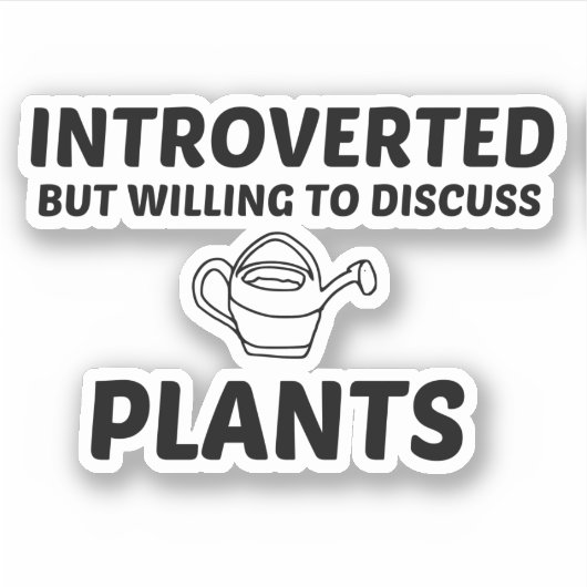 PLANTEN INGEVOERD, MAAR BEREID OM TE BESPREKEN STICKER (Voorkant)
