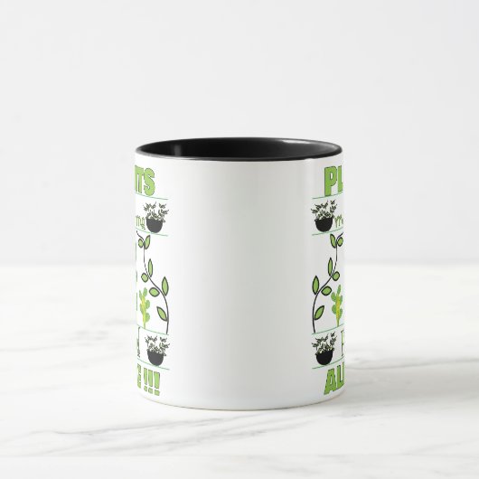 Planten maken dat ik me een levende Plant loop Mok (Midden)