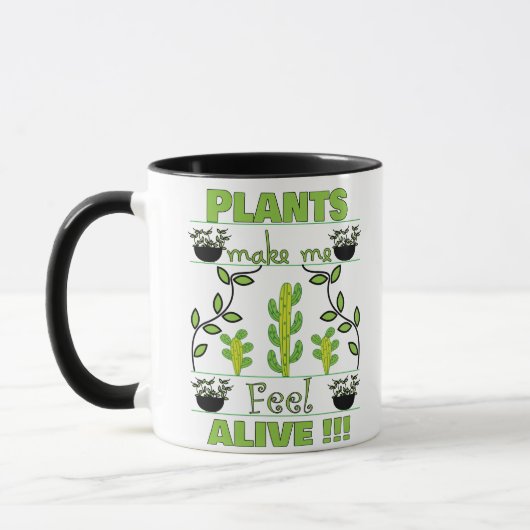 Planten maken dat ik me een levende Plant loop Mok (Links)