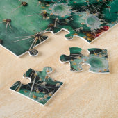 Planten met bloeiende cactus legpuzzel (Zijkant)