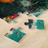 Planten met bloeiende cactus legpuzzel (Zijkant)