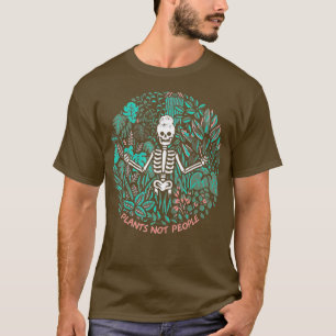 Planten Niet mensen Skelet T-shirt