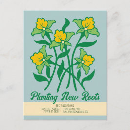 Planten Nieuwe Roots CC1284 Verhuisaankondiging Briefkaart