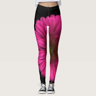Planten op Pants Pink Daisy Leggings