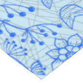 Planten patroon A08.b boho. lblue BG Tafelkleed (Gekanteld)