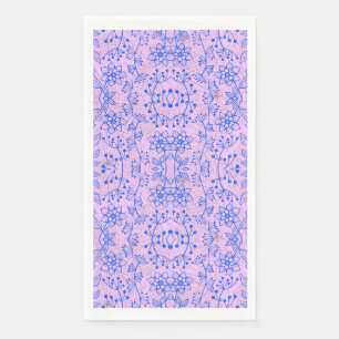 Planten patroon A08.b boho. lpurple BG Servet