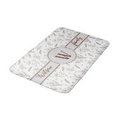 Planten Pattern 5 Achtergrondkleuren Badmat (Gekanteld)